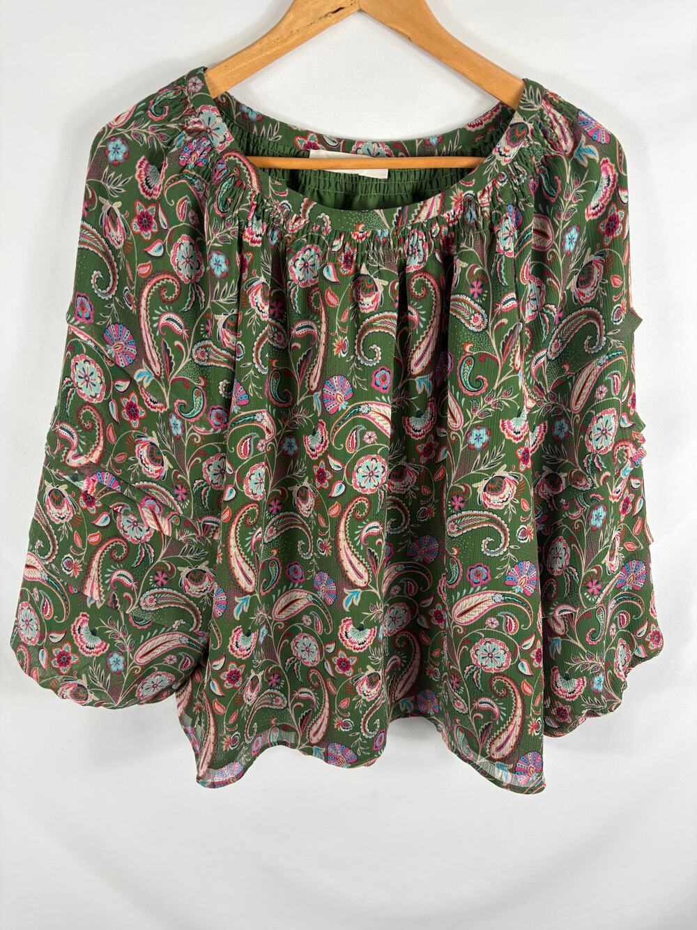 Ann Taylor LOFT Paisley Print Flowy Blouse Size M/L